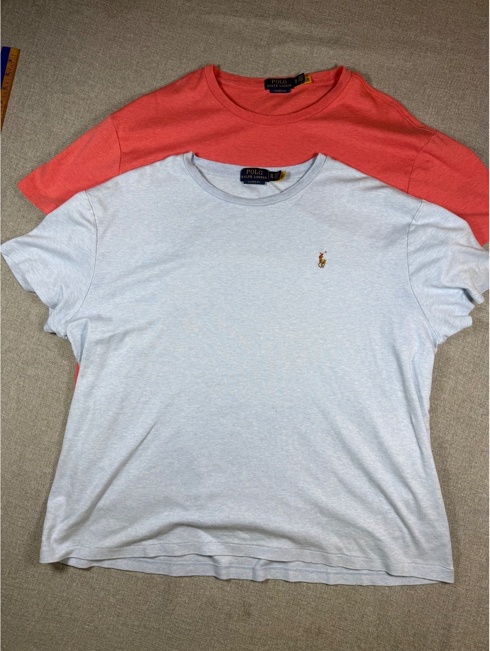 Polo Ralph Lauren Classic Fit T-Shirts, XL, Set of 2